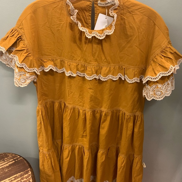 ๐ NWT Ulla Johnson Leonie Ochre Dress - Picture 11 of 16